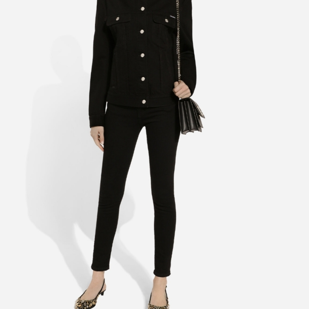 Dolce & Gabbana Audrey High Rise Jeans Black Demin Jeans Italy 40 US 4